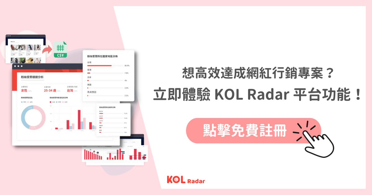 想了解更多網紅行銷策略?
