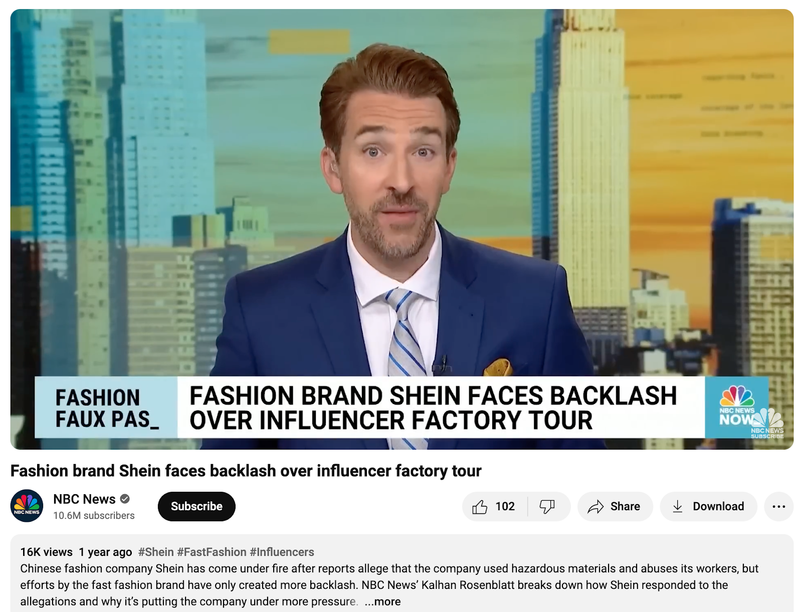 Shein's influencer marketing backlash