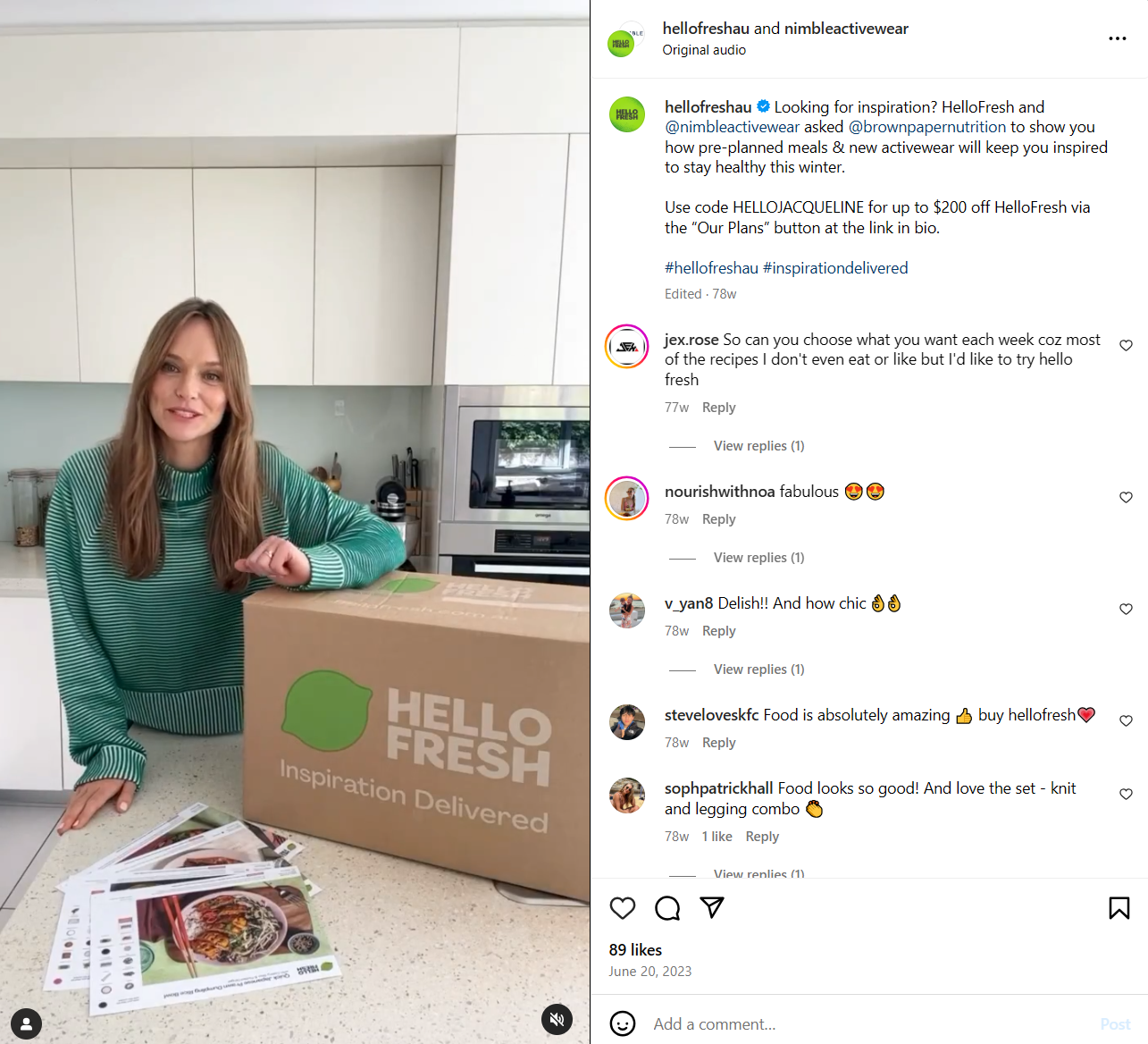 HelloFresh collaborates with nano influencers