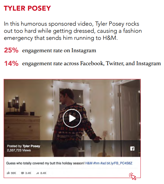 H&M and Mega influencers