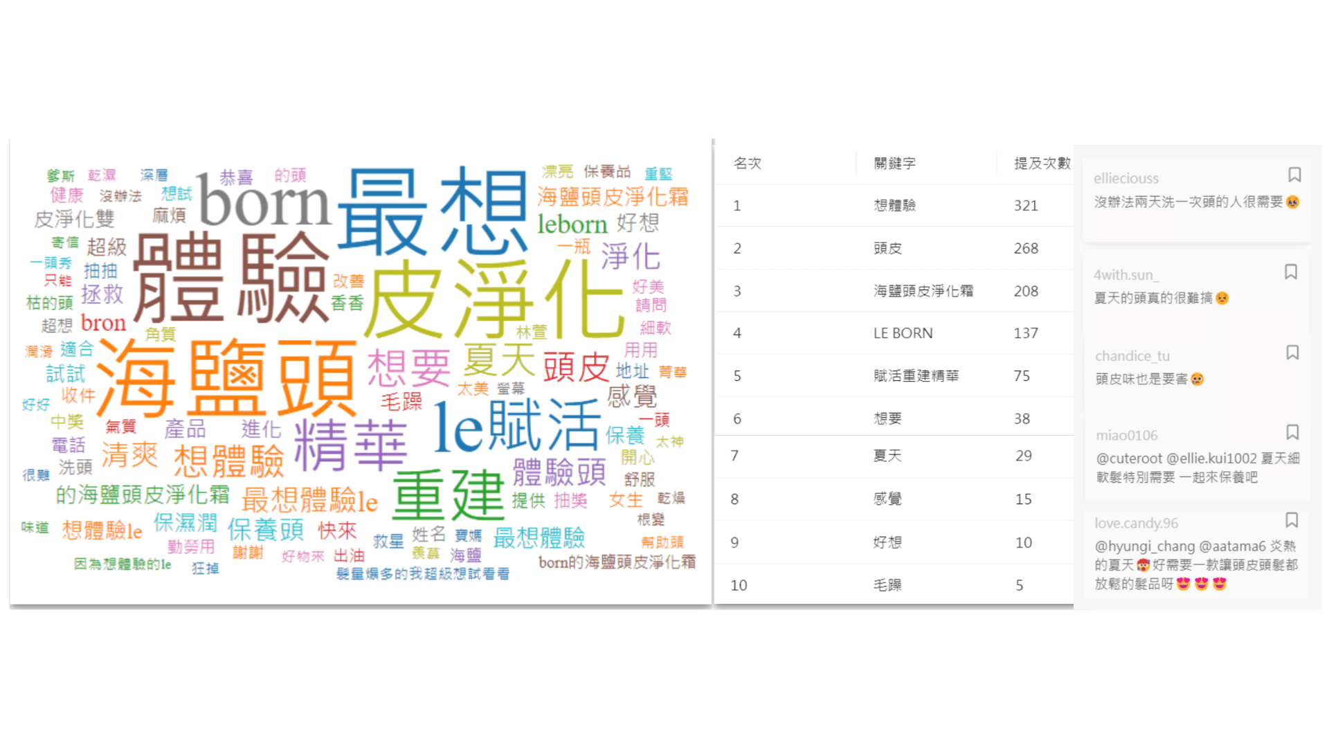 KOL Radar AI 留言文字雲分析
